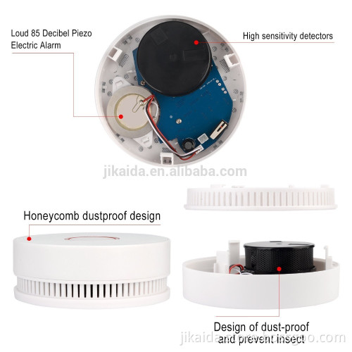 UL217standards smoke detector with built-in DC9v battery